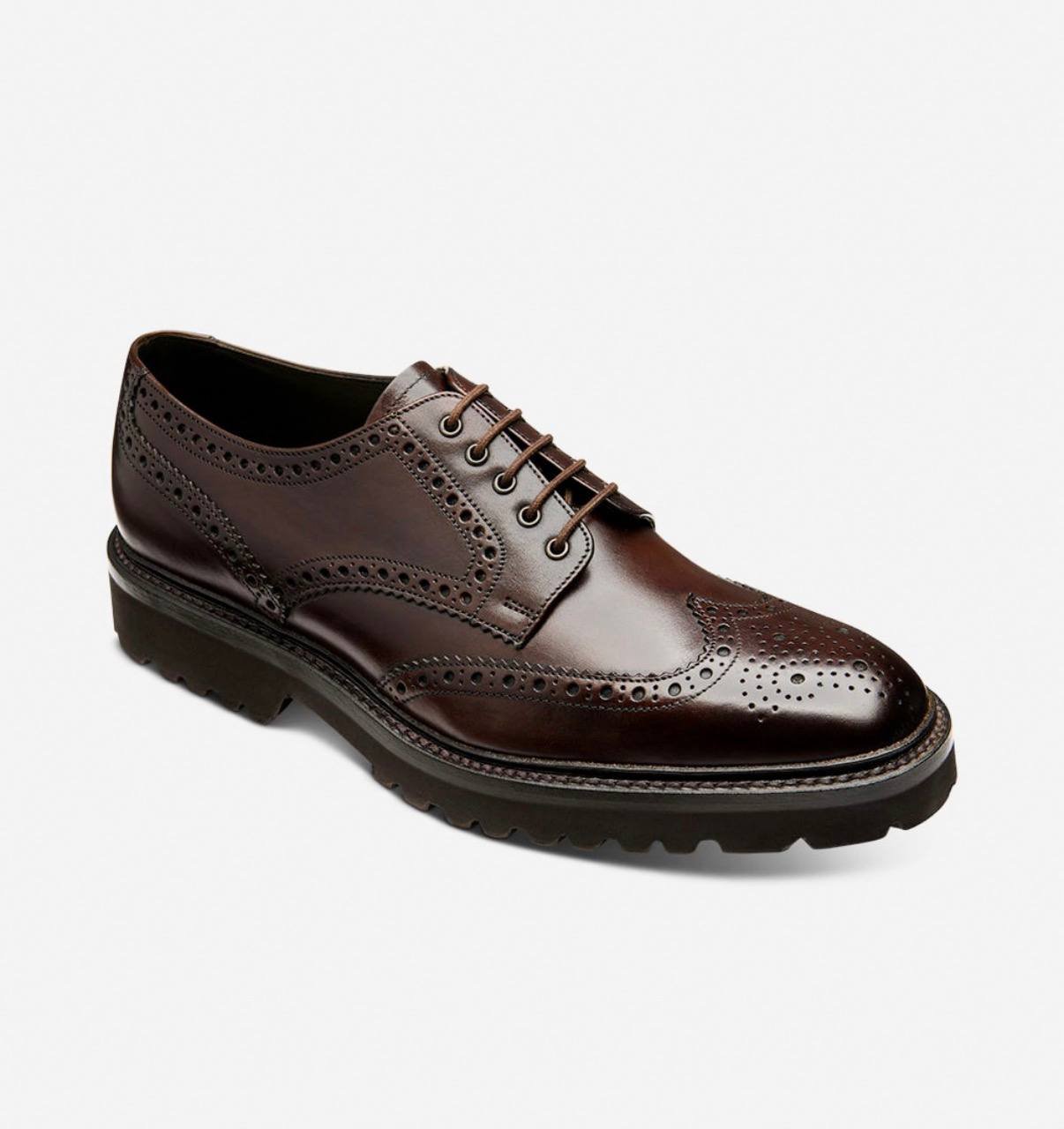 Perseus Dark Brown Calf Hand-painted Leather снимка 3